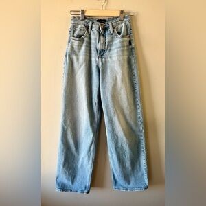 Y2K Silver Jeans Women’s Highly Desirable Loose Fit Wide Leg -W26/L30-streetwear